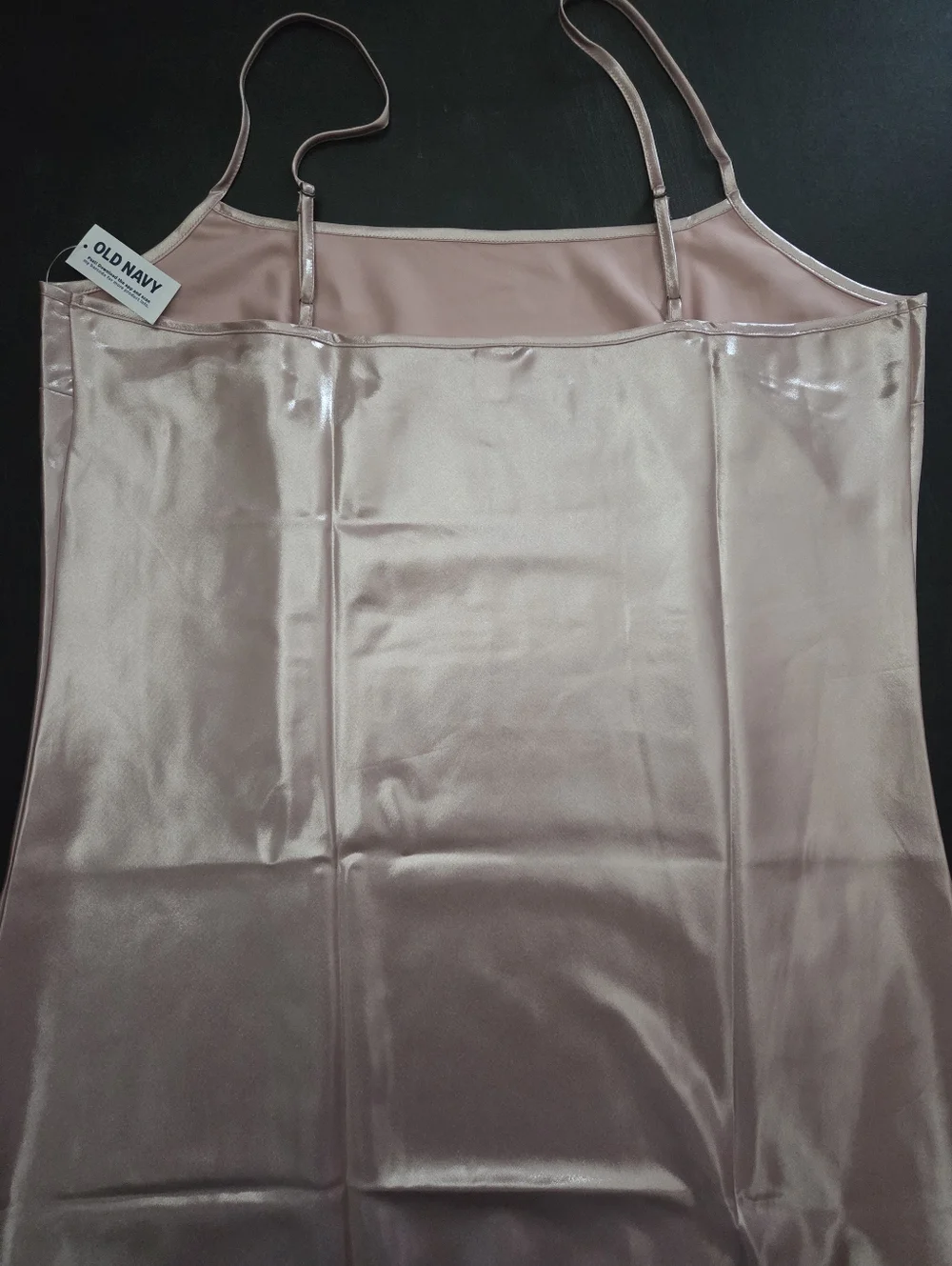 NWT - Old Navy Light Pink Shine Satin Maxi Dress - Size L Tall - Picture 9 of 10
